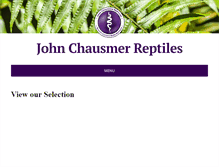 Tablet Screenshot of johnchausmerreptiles.com